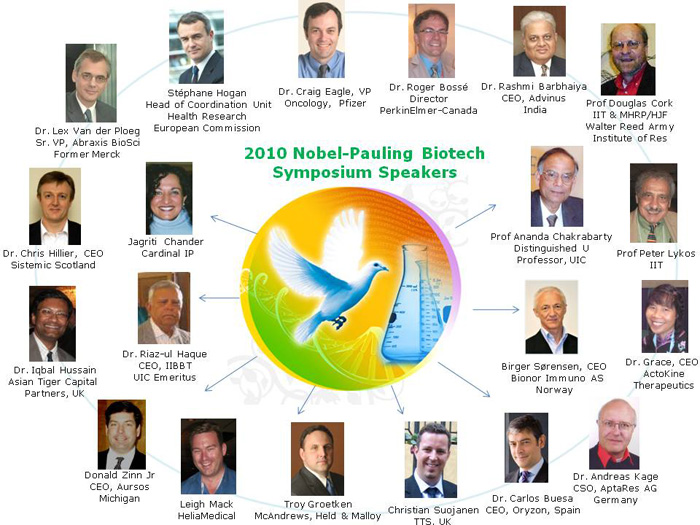 2010 Nobel-Pauling Biotech Symposium Speakers.