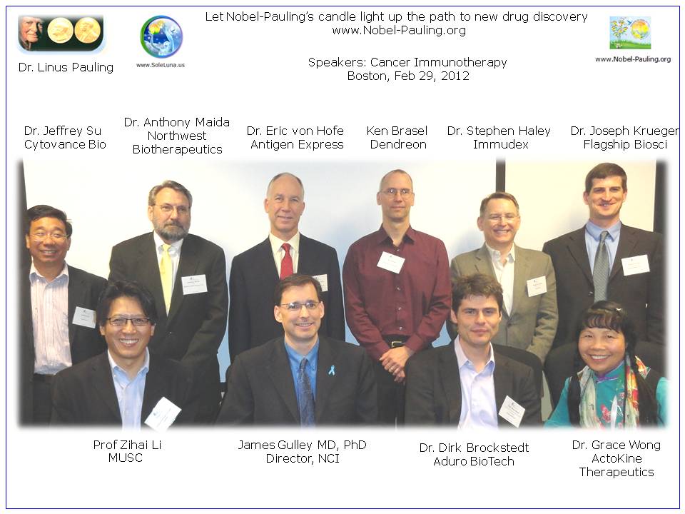 2012 dinner with speakers for mixing academia (students/postdocs) with biotech industry- sponsored by Immundex, Boston