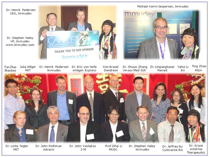 Thanks to Immudex, Denmark for sponsoring the Nobel-Pauling Symposium in Boston. Dr. Stephen Haley, VP and Dr. Henrik Pedersen, CEO, Immudex